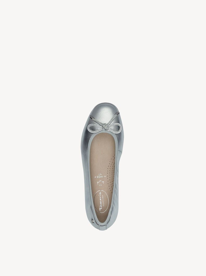 Tamaris Lederballerina - Metallic