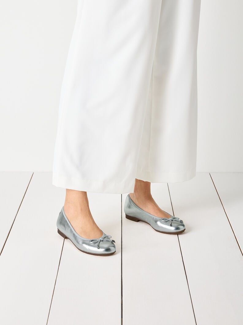 Tamaris Lederballerina - Metallic