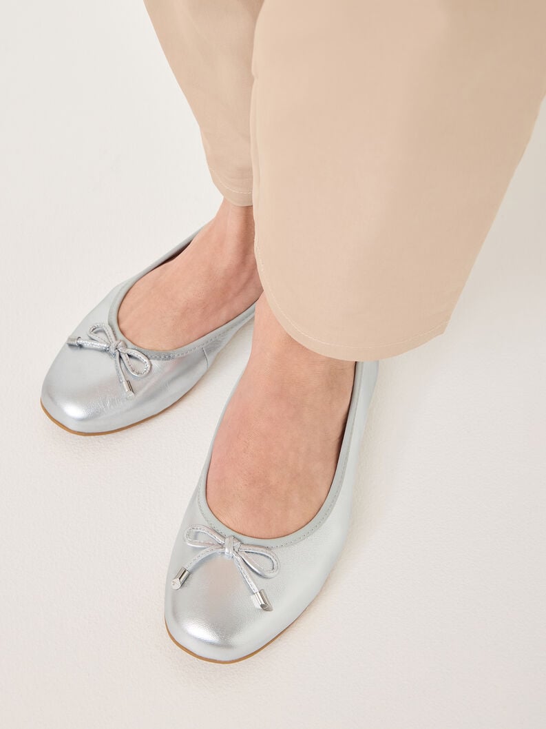 Tamaris Lederballerina - Metallic