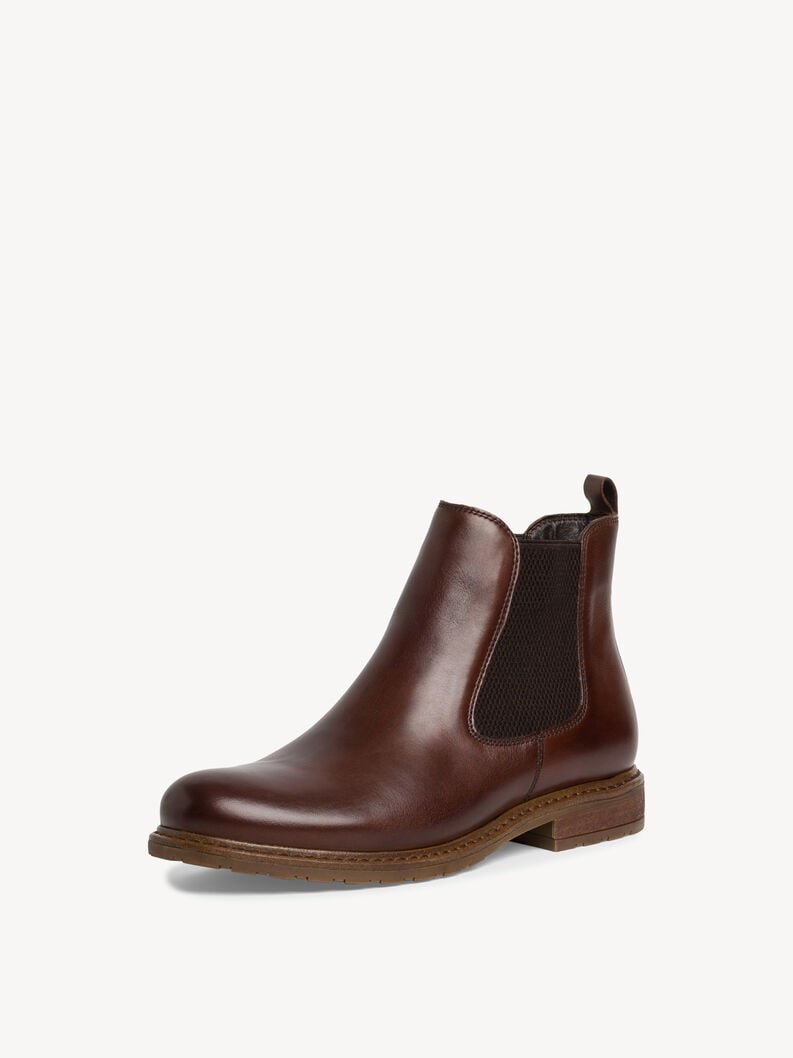 Tamaris Leder Chelsea Boot - Braun