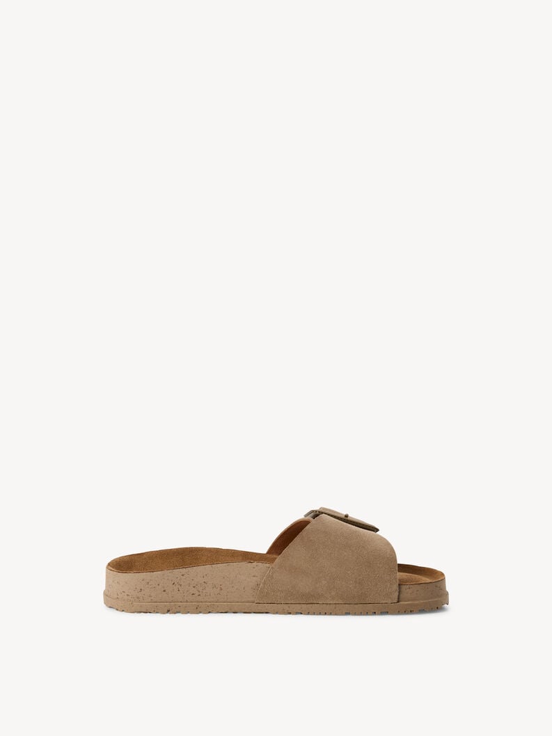 Tamaris Lederpantolette - Beige