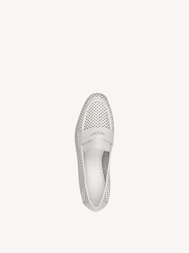 Tamaris Lederslipper - Weiß