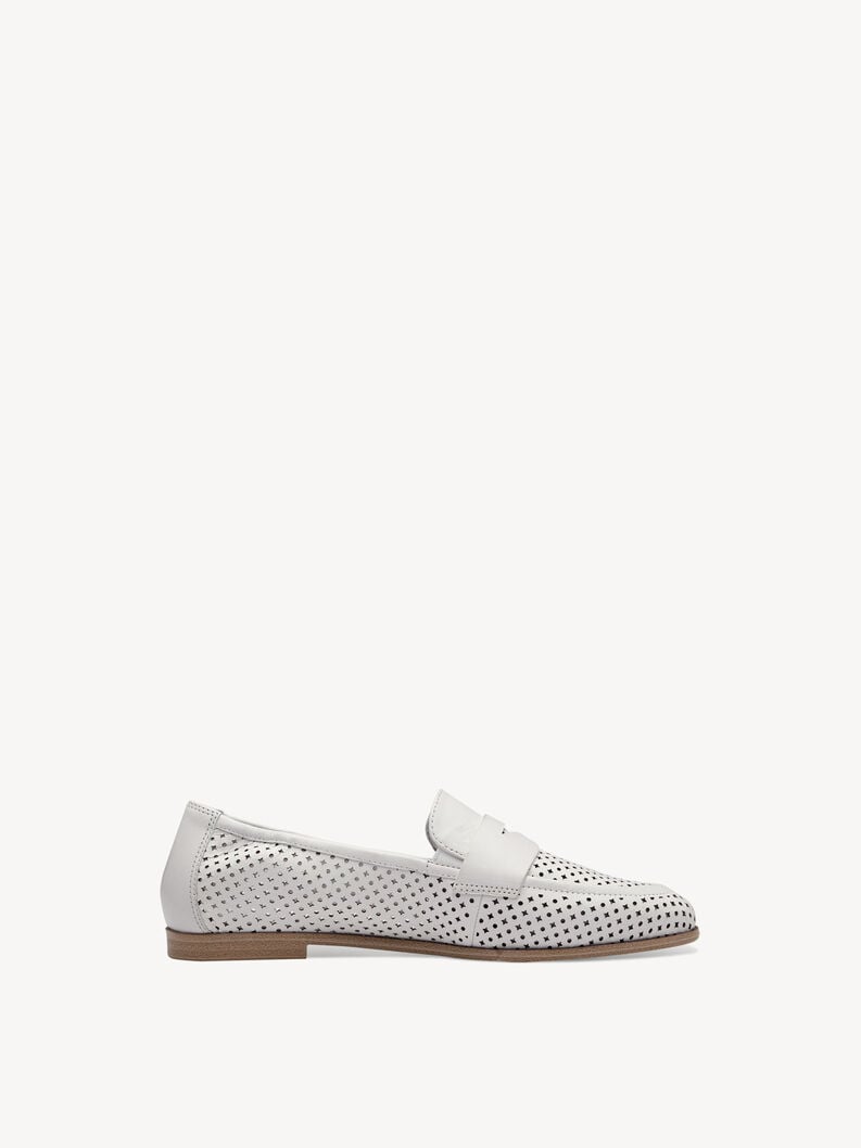 Tamaris Lederslipper - Weiß