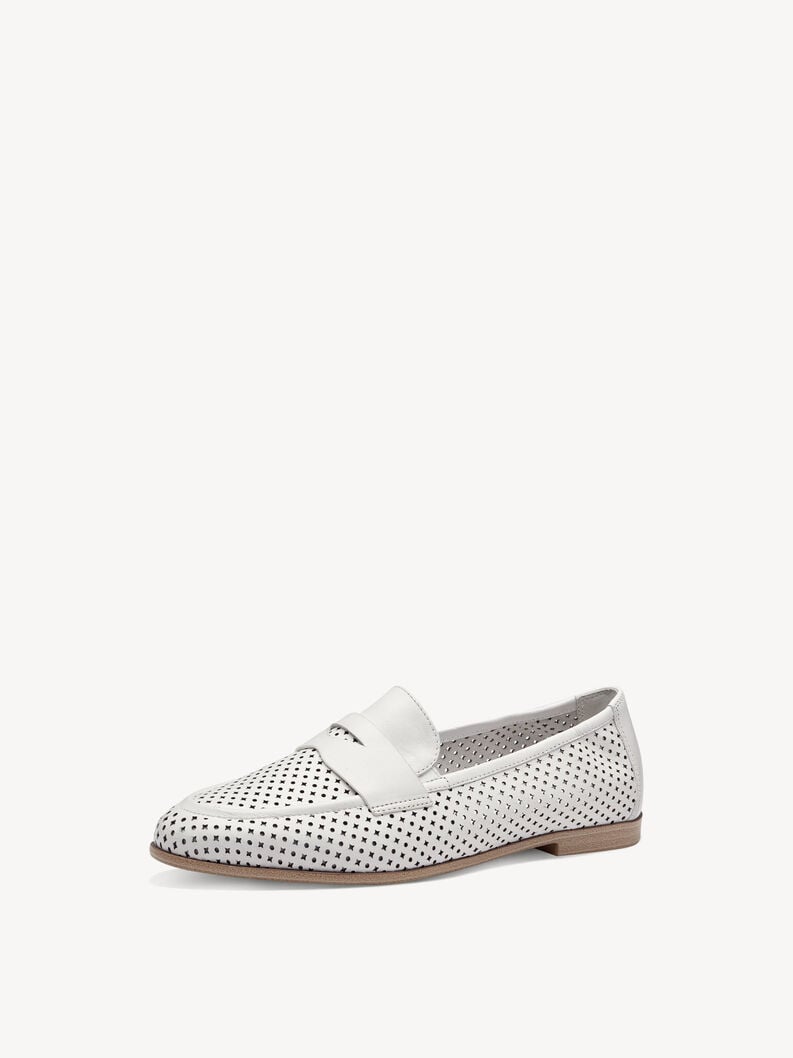 Tamaris Lederslipper - Weiß