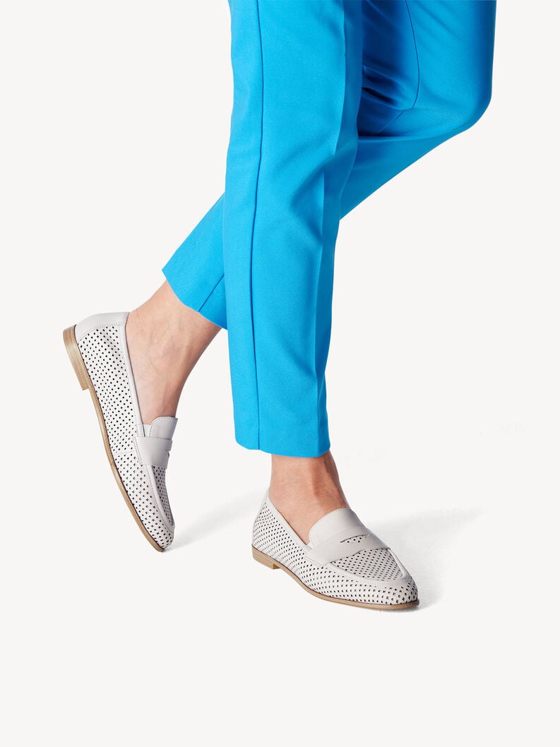 Tamaris Lederslipper - Weiß