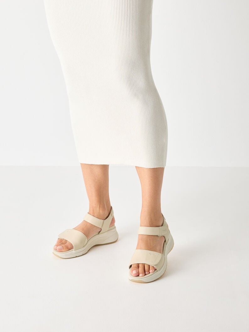 Tamaris Ledersandale - Beige