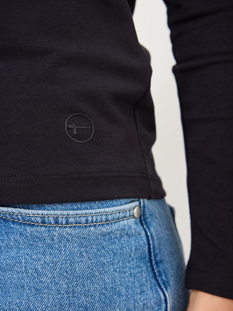 Tamaris Langarmshirt - Schwarz