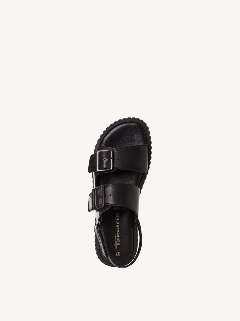 Tamaris Ledersandalette - Schwarz
