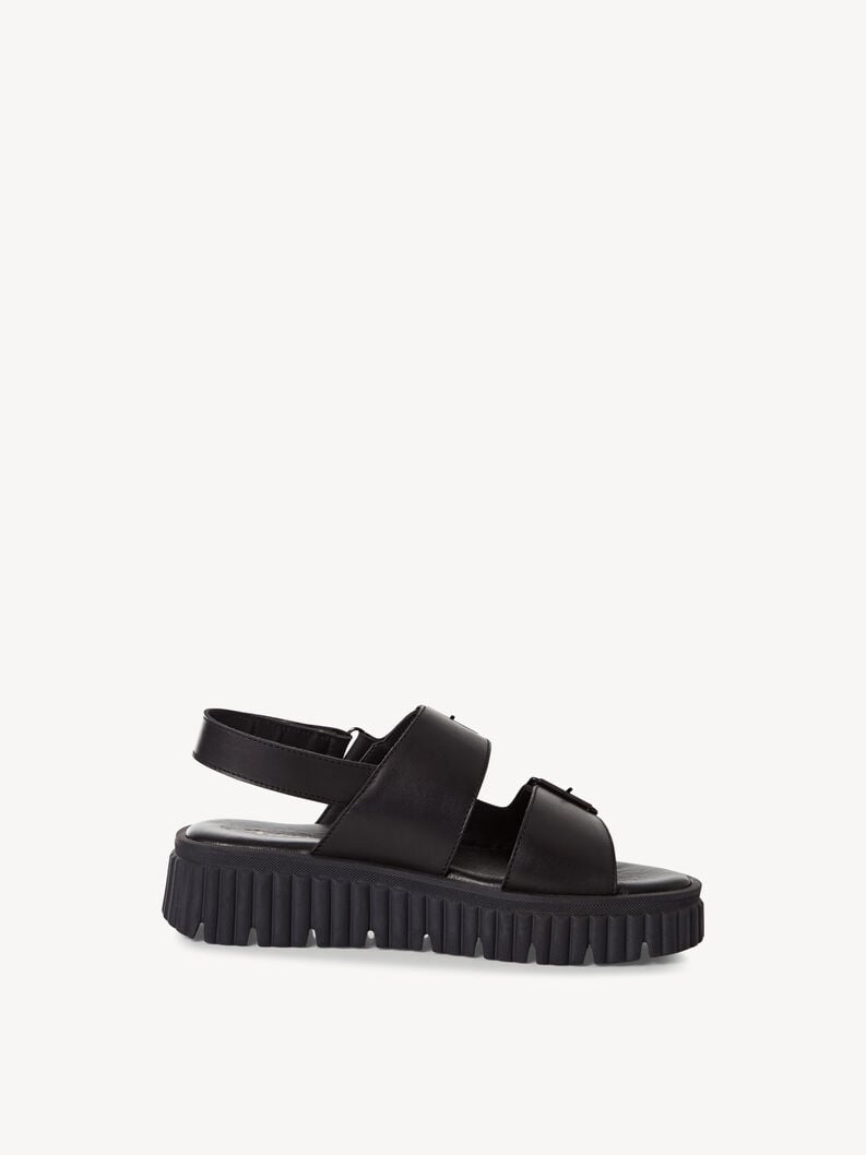 Tamaris Ledersandalette - Schwarz