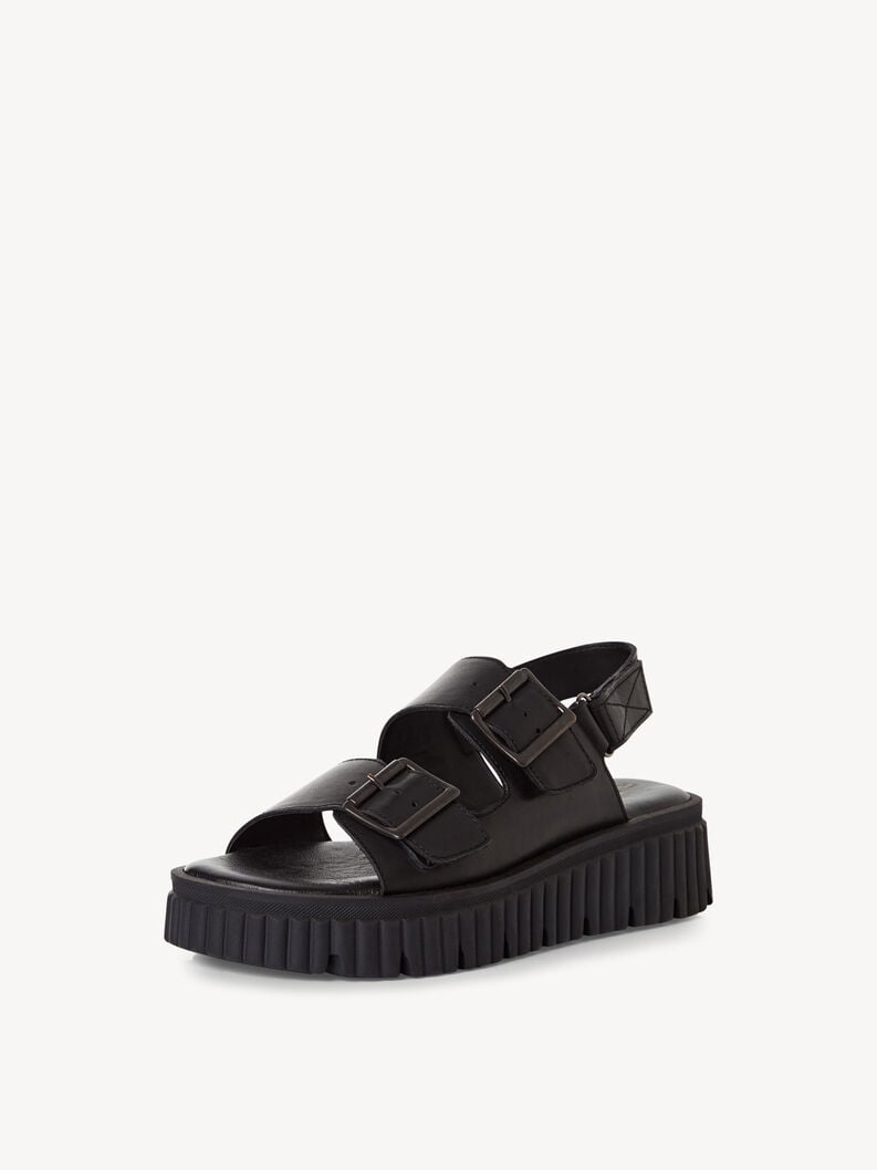 Tamaris Ledersandalette - Schwarz