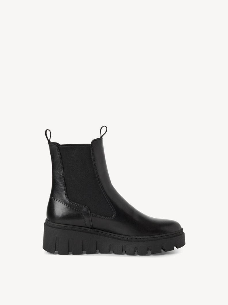 Tamaris Leder Chelsea Boot - Schwarz