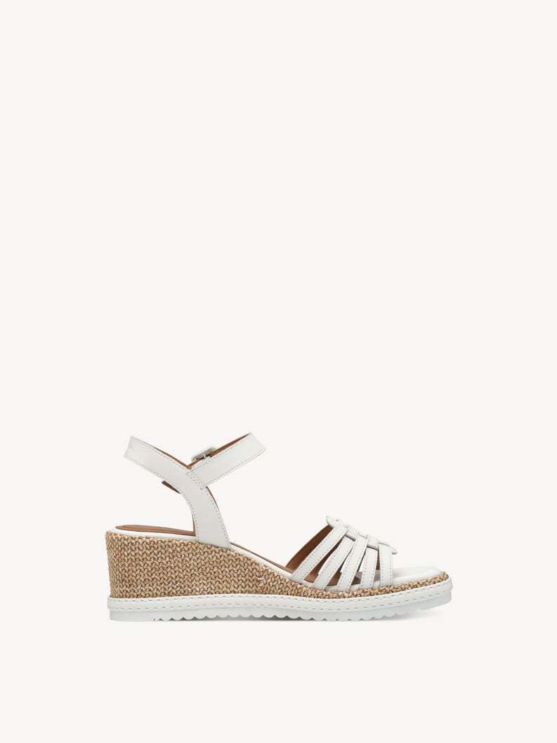Tamaris Ledersandalette - Weiß