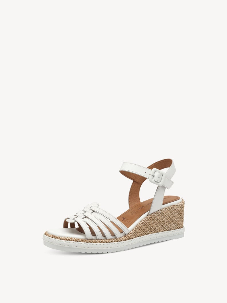 Tamaris Ledersandalette - Weiß