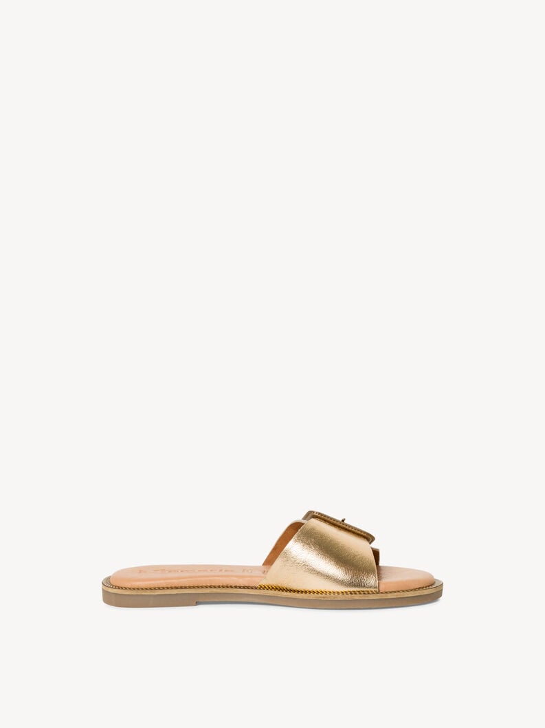 Tamaris Lederpantolette - Gold