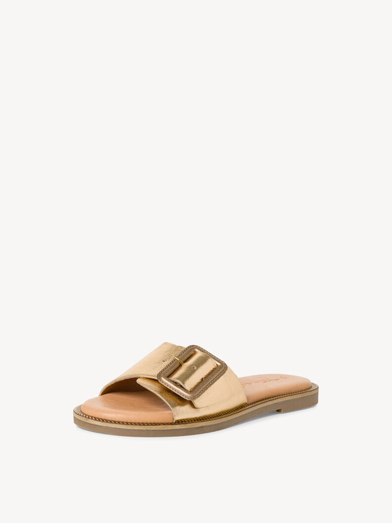 Tamaris Lederpantolette - Gold