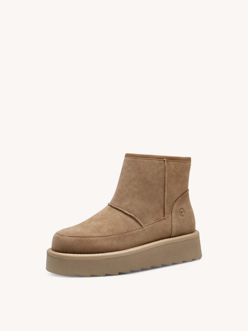 Tamaris Lederstiefelette - Braun Warmfutter