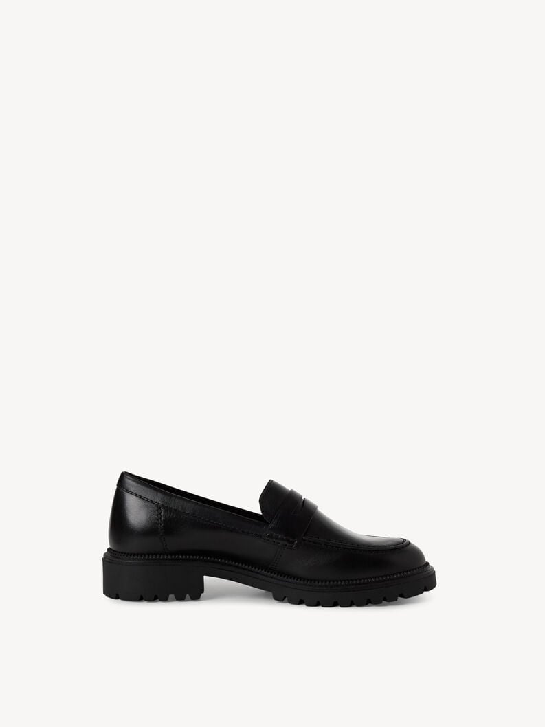 Tamaris Lederslipper - Schwarz