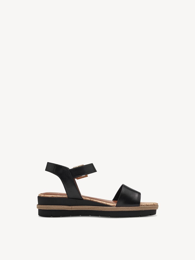 Tamaris Ledersandalette - Schwarz