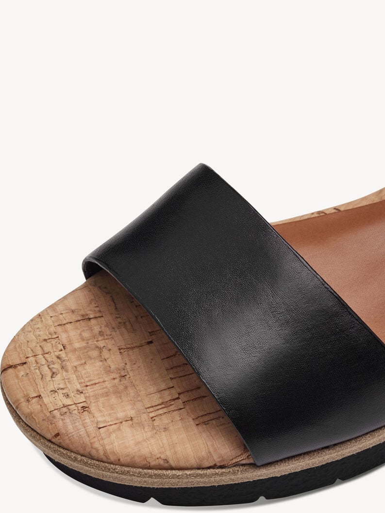 Tamaris Ledersandalette - Schwarz