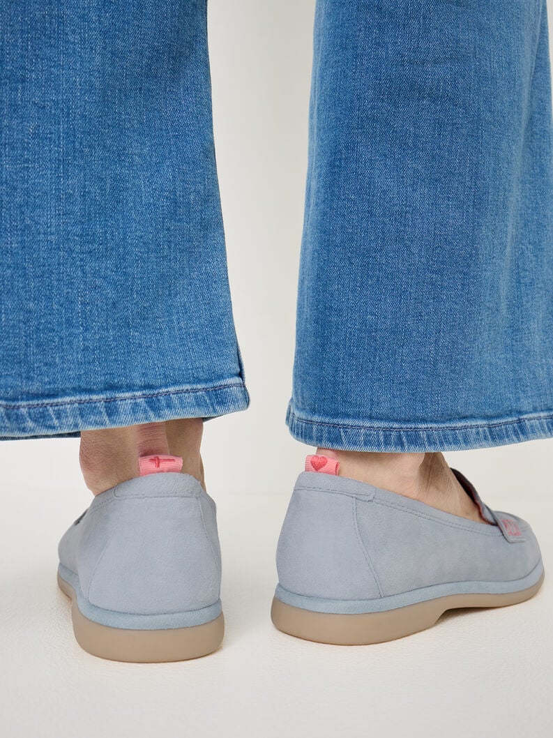Tamaris Lederslipper - Blau