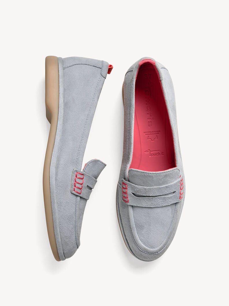 Tamaris Lederslipper - Blau