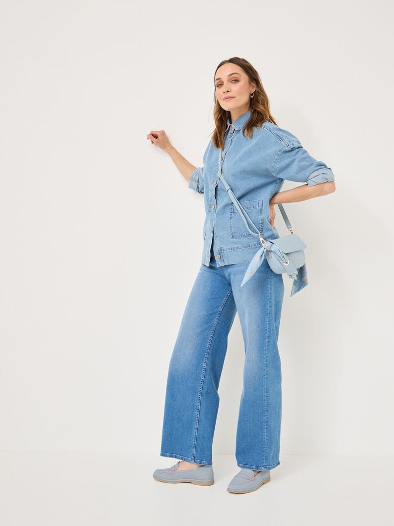 Tamaris Lederslipper - Blau