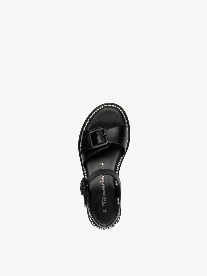 Tamaris Ledersandalette - Schwarz