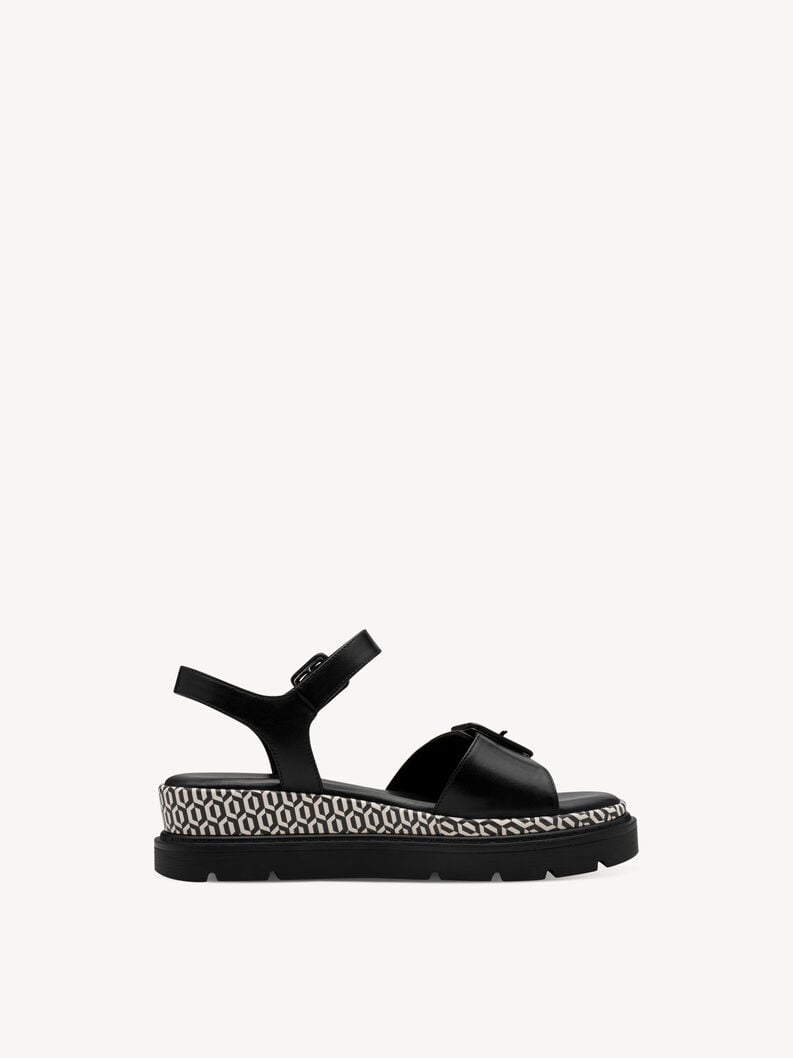 Tamaris Ledersandalette - Schwarz