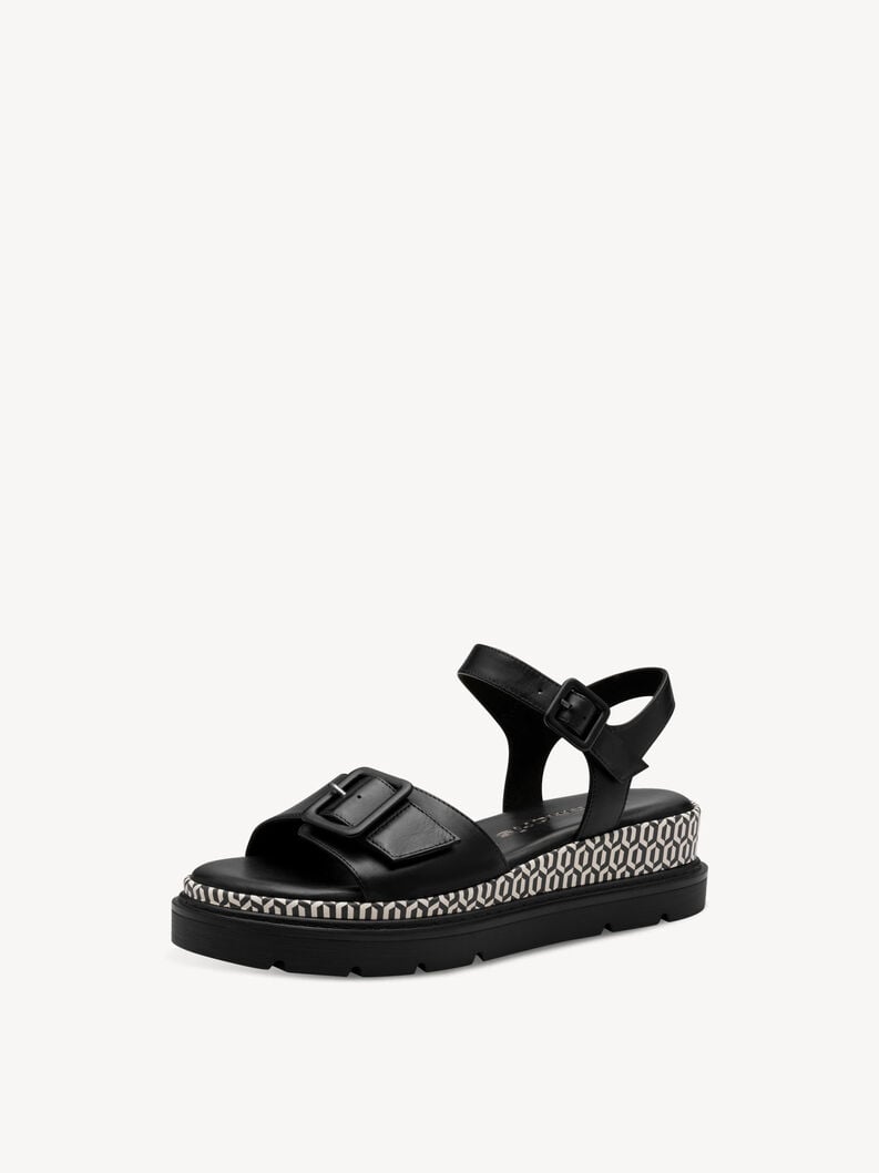 Tamaris Ledersandalette - Schwarz