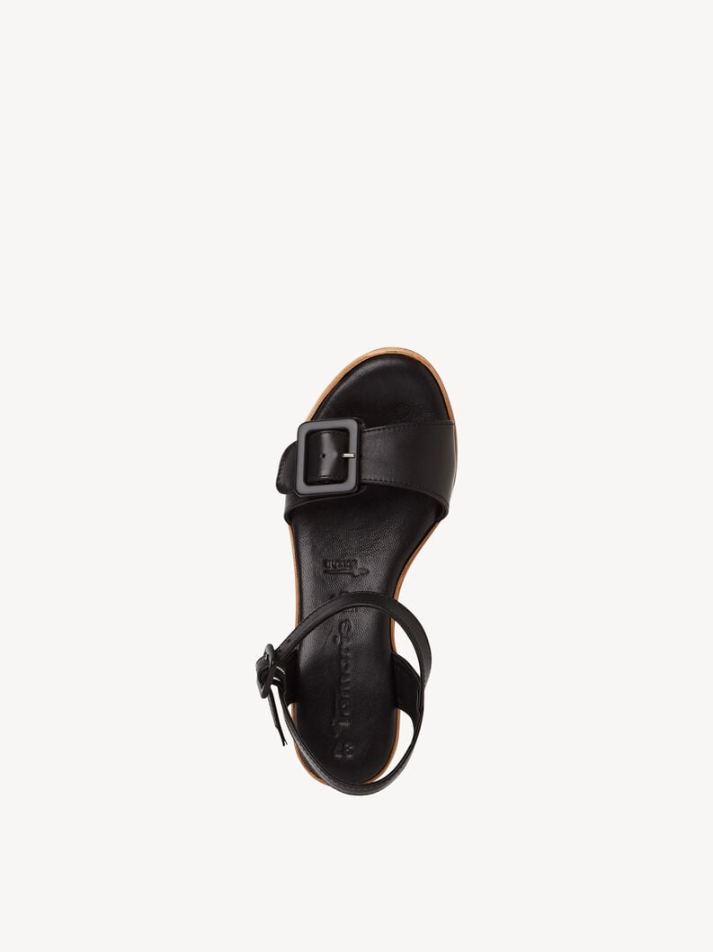Tamaris Ledersandalette - Schwarz
