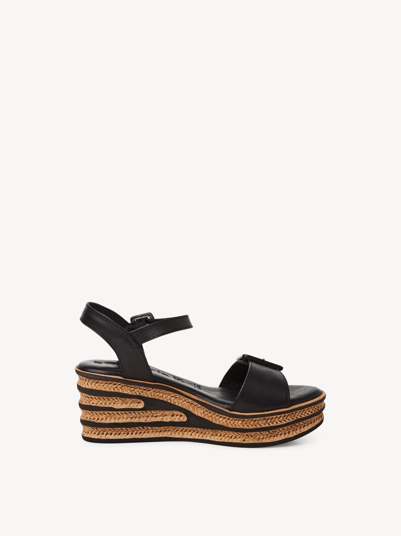 Tamaris Ledersandalette - Schwarz