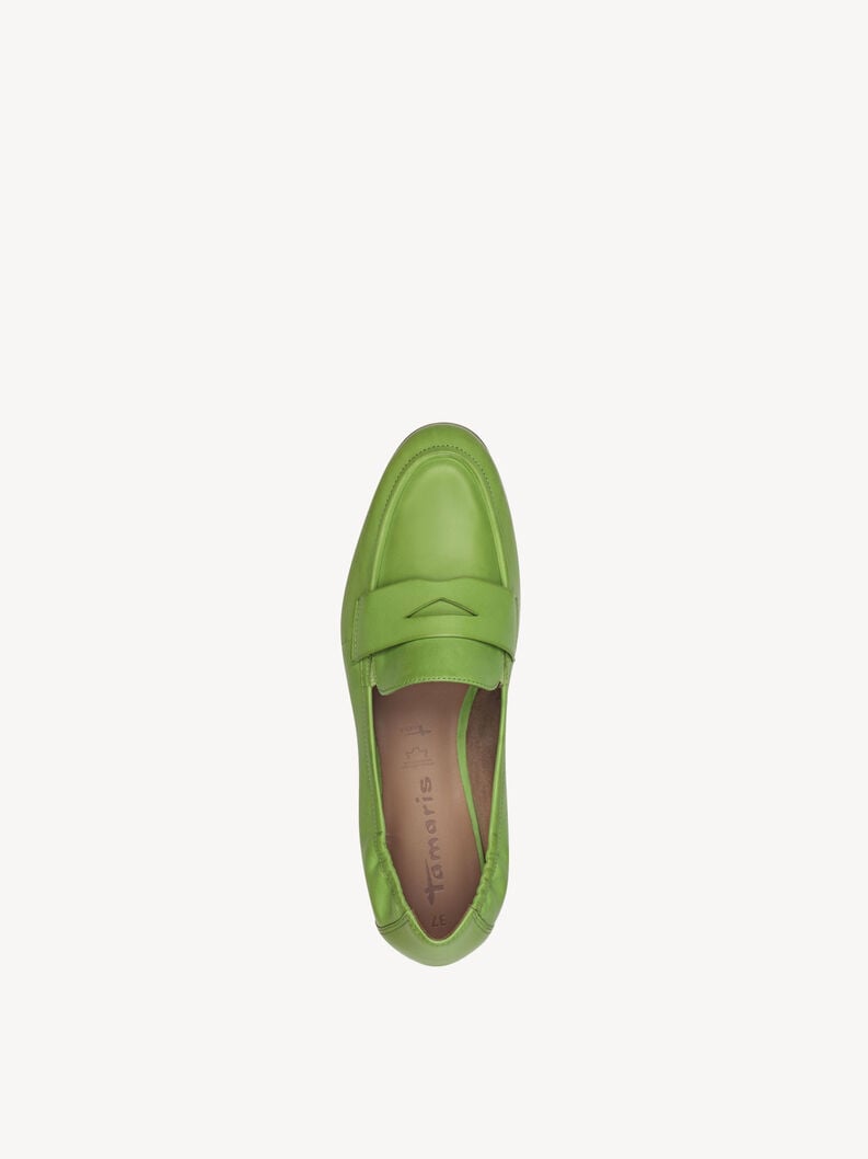 Tamaris Lederslipper - Grün