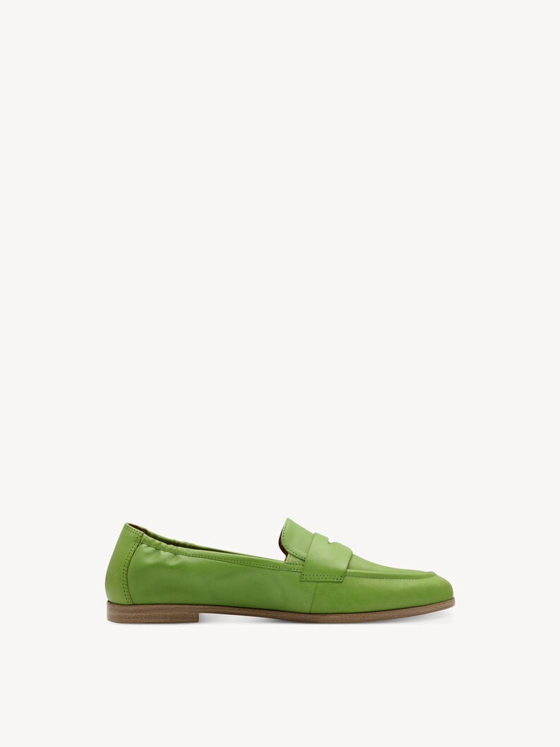 Tamaris Lederslipper - Grün