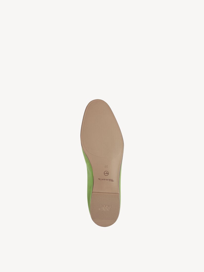Tamaris Lederslipper - Grün