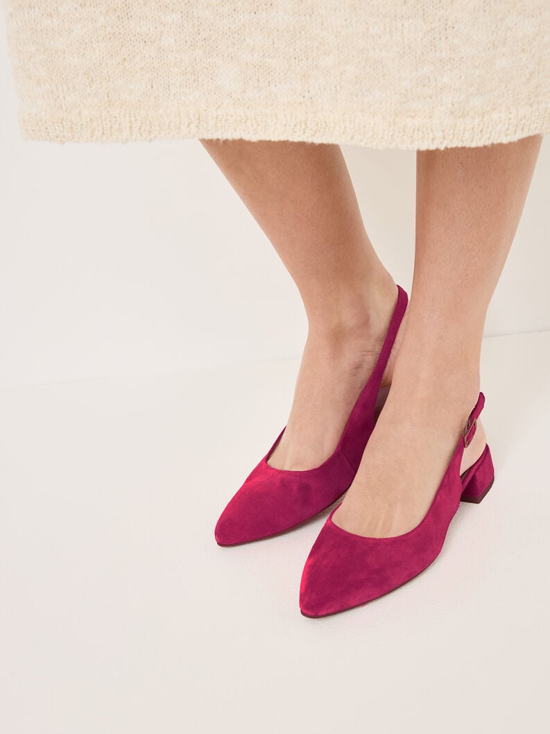 Tamaris Lederslingpumps - Pink