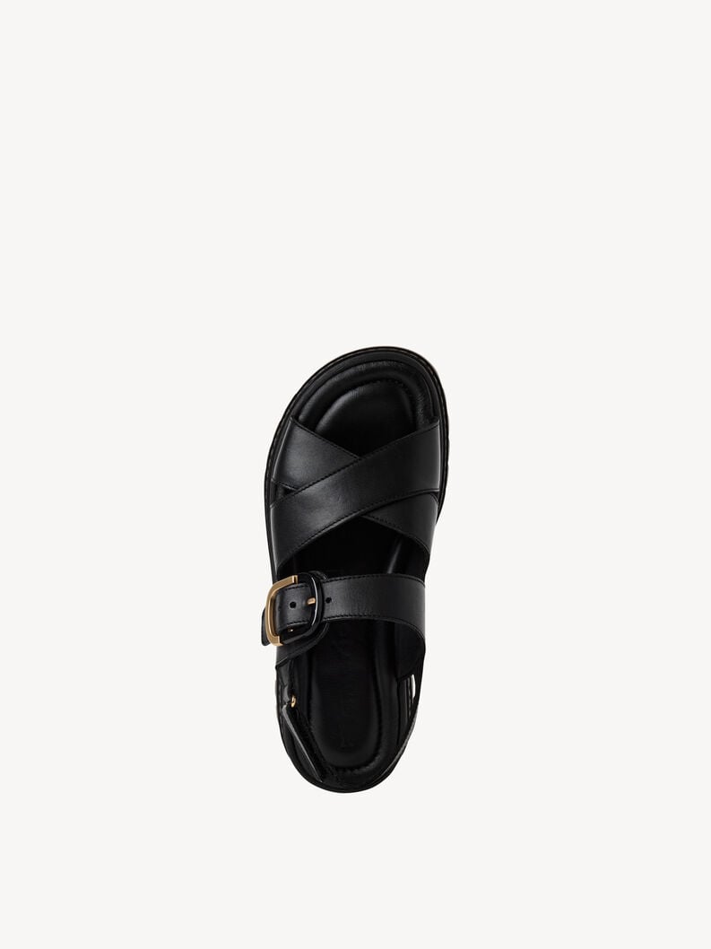 Tamaris Ledersandalette - Schwarz