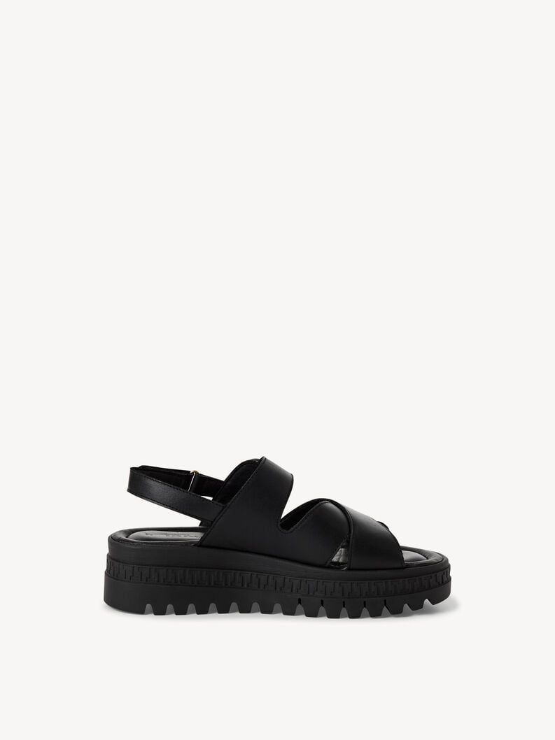 Tamaris Ledersandalette - Schwarz