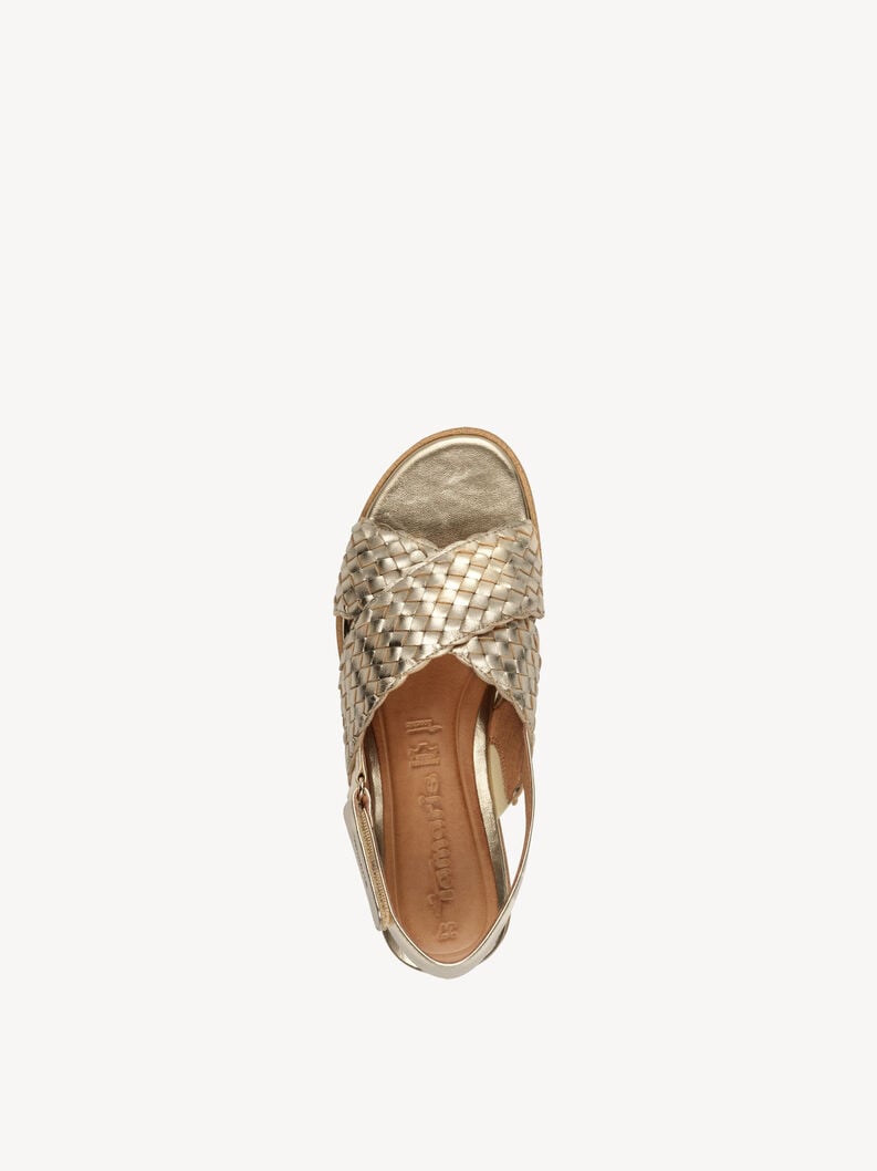 Tamaris Ledersandalette - Gold