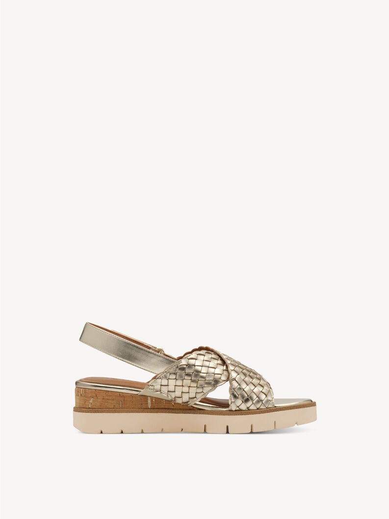 Tamaris Ledersandalette - Gold