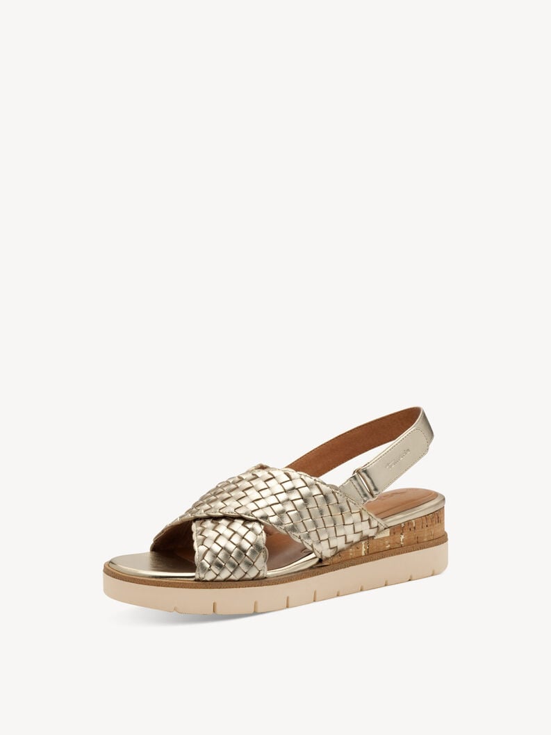 Tamaris Ledersandalette - Gold