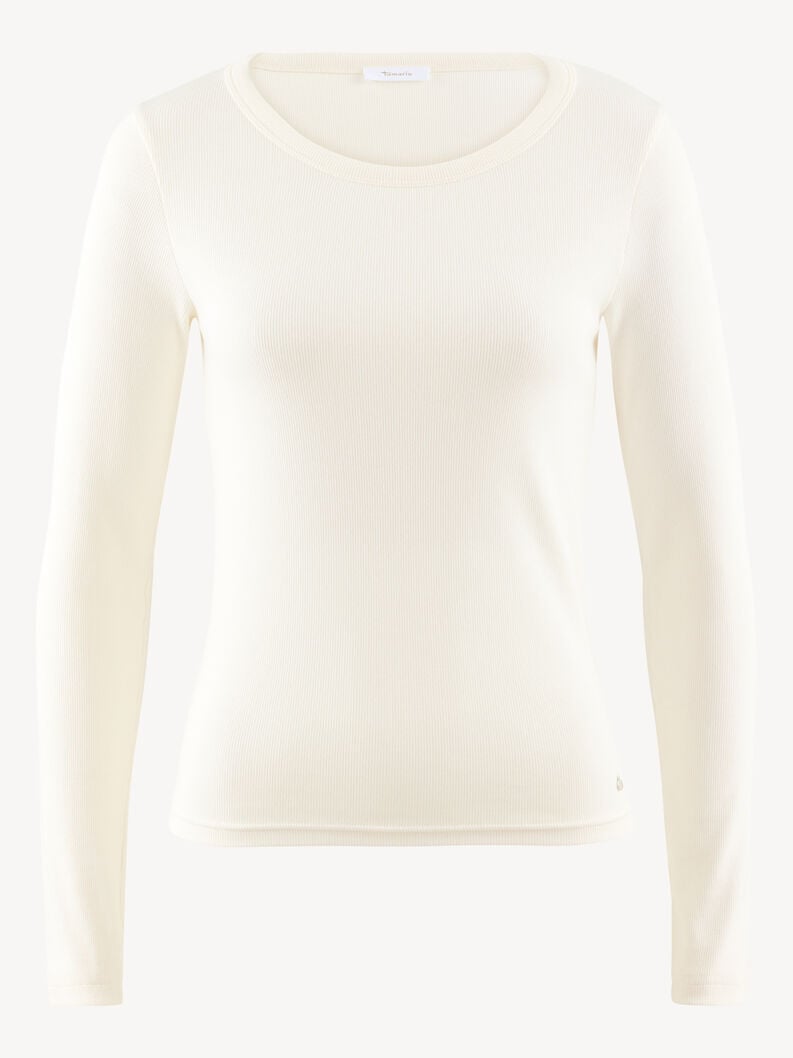 Tamaris Langarmshirt - Weiß