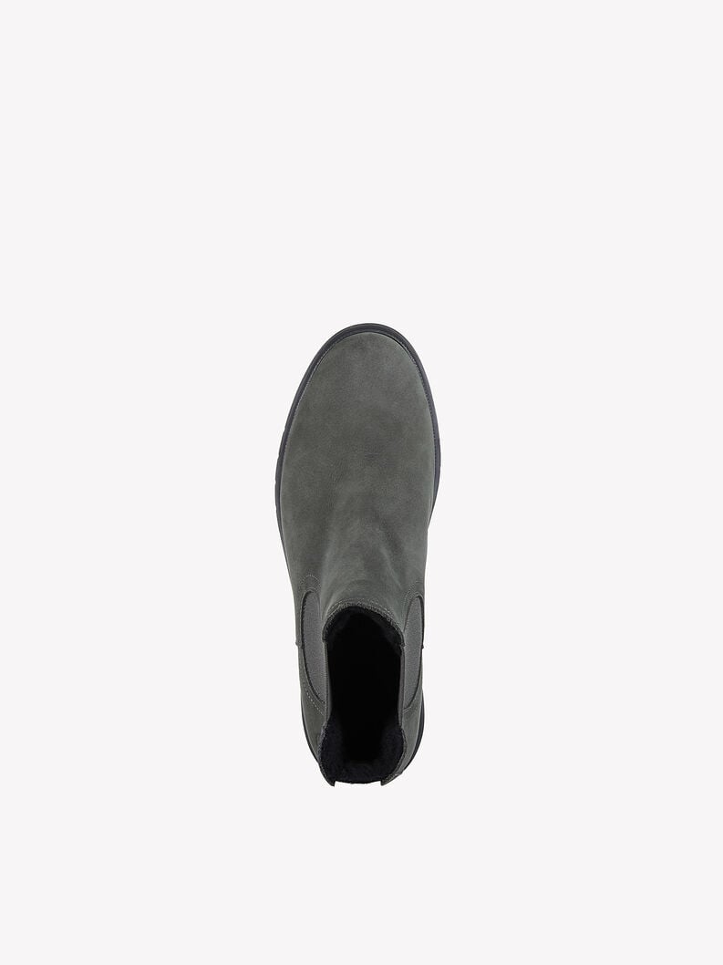 Tamaris Lederstiefelette - Grau Warmfutter