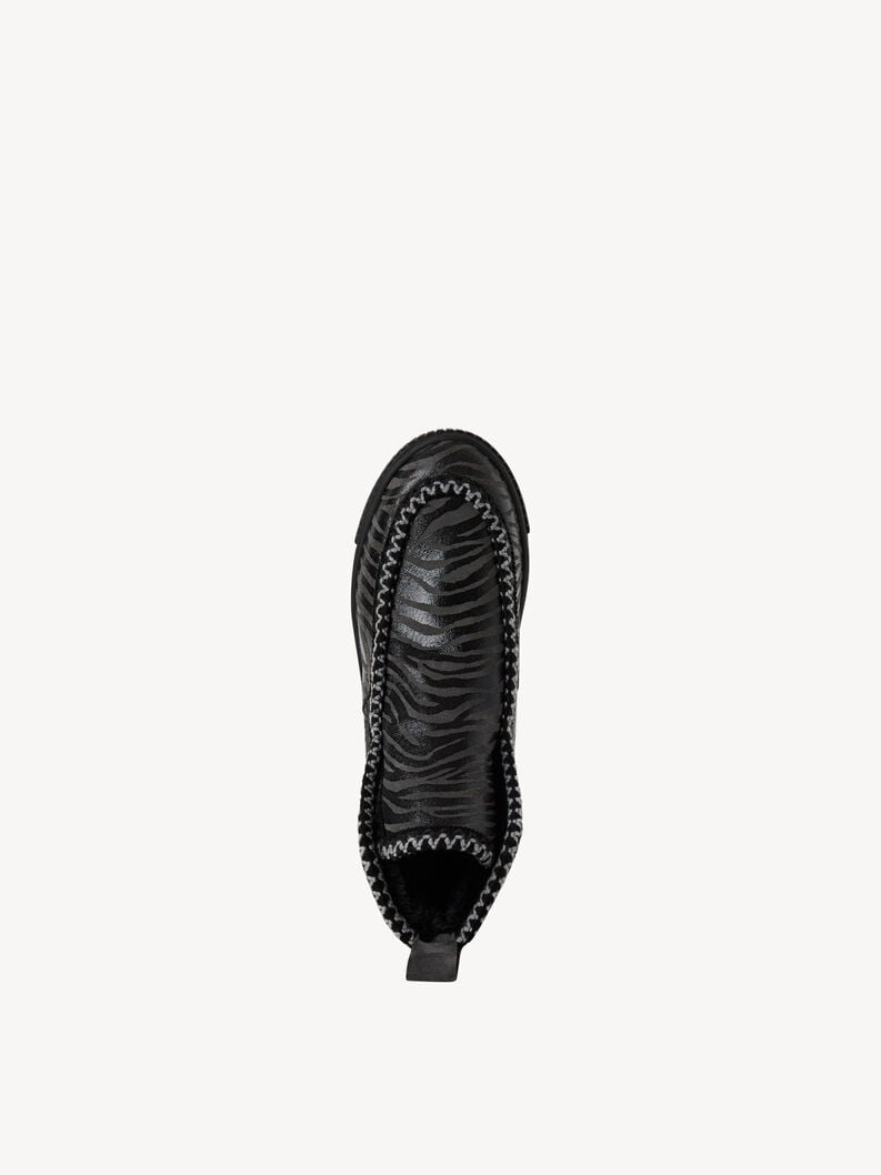 Tamaris Lederstiefelette - Schwarz Warmfutter