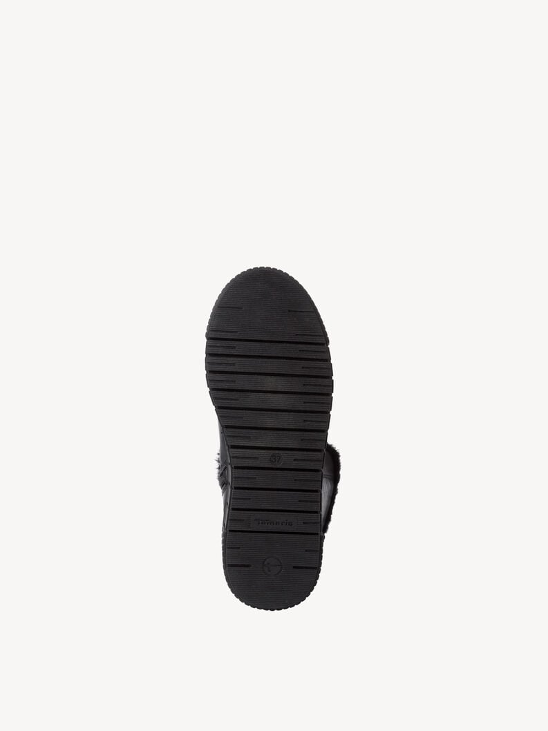 Tamaris Lederstiefelette - Schwarz Warmfutter