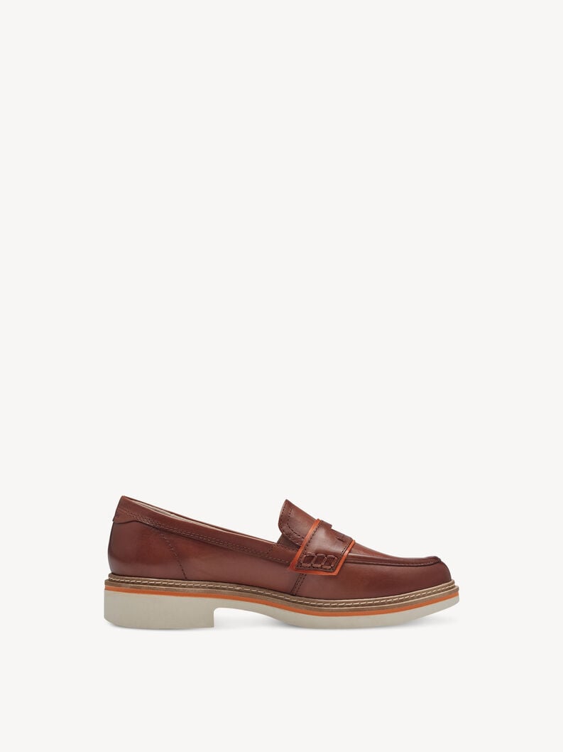 Tamaris Lederslipper - Braun