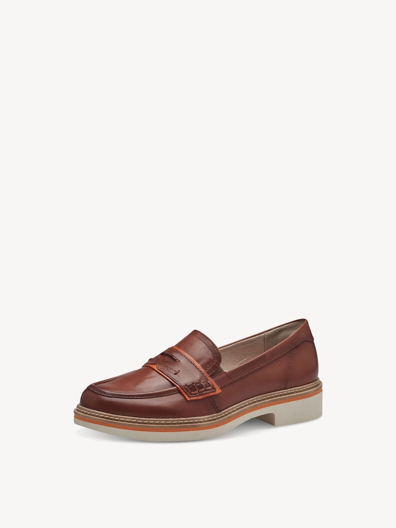 Tamaris Lederslipper - Braun