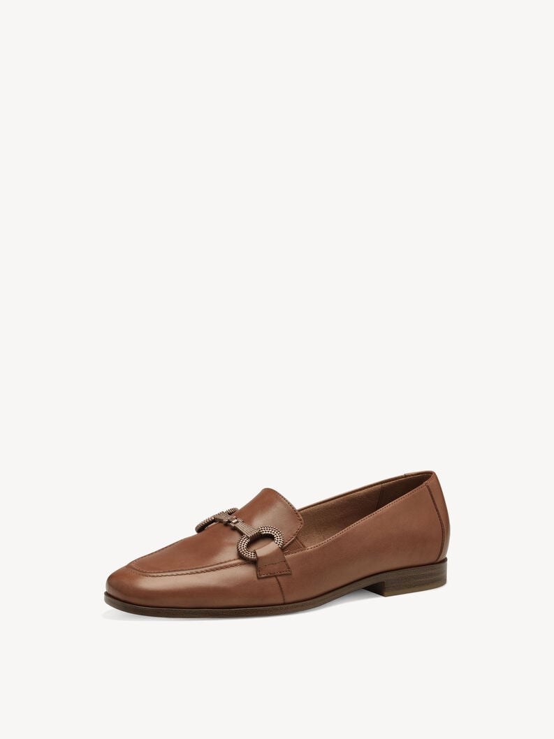 Tamaris Lederslipper - Braun