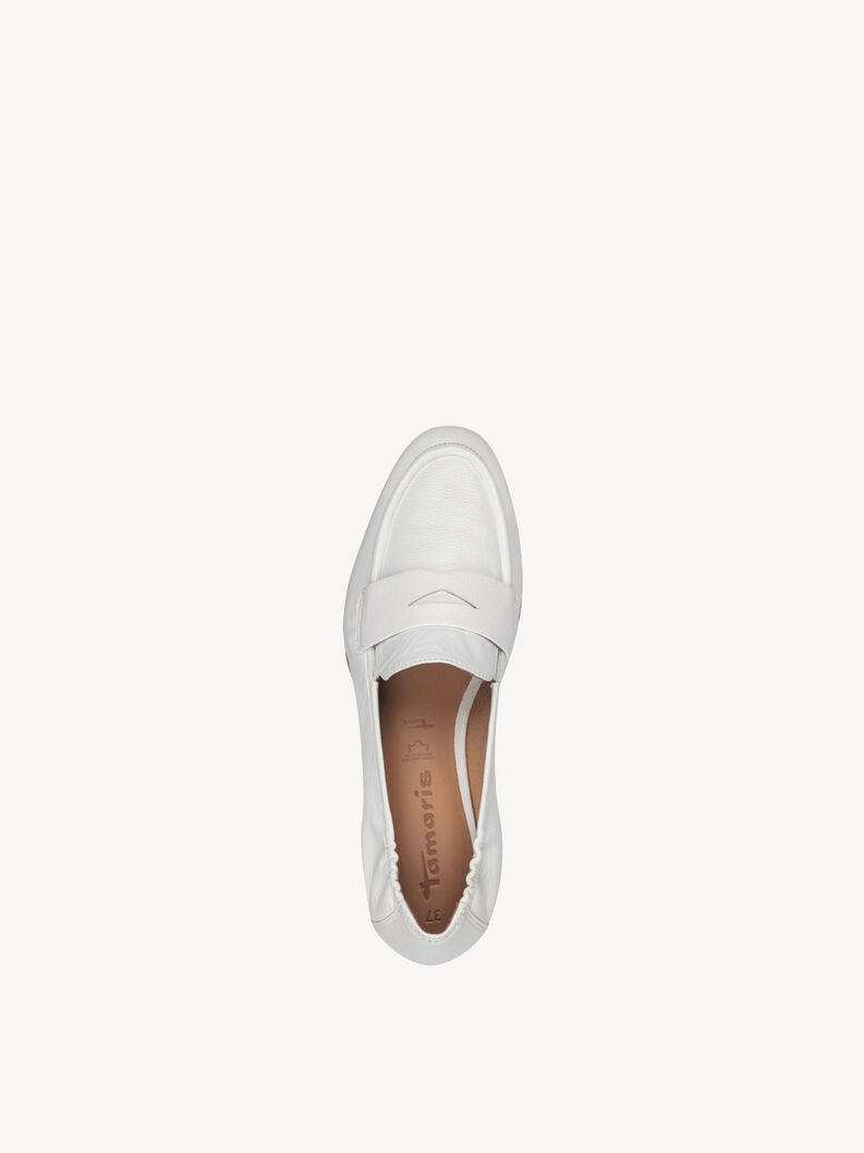 Tamaris Lederslipper - Weiß