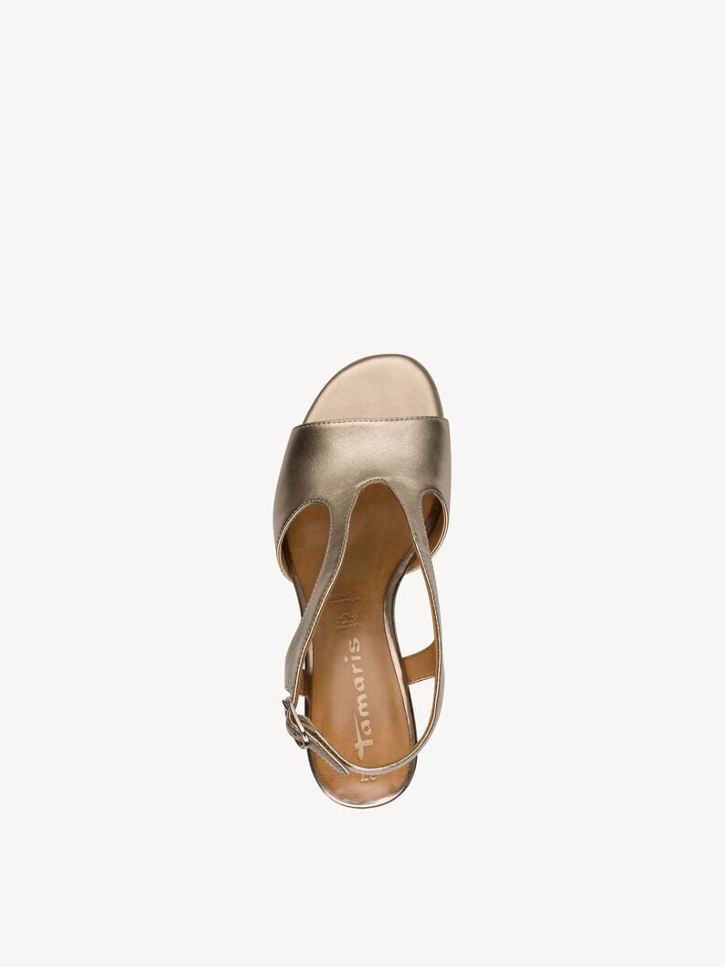 Tamaris Ledersandalette - Metallic