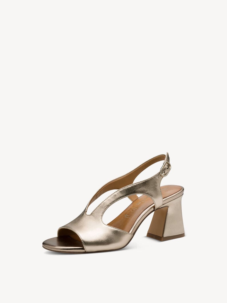 Tamaris Ledersandalette - Metallic